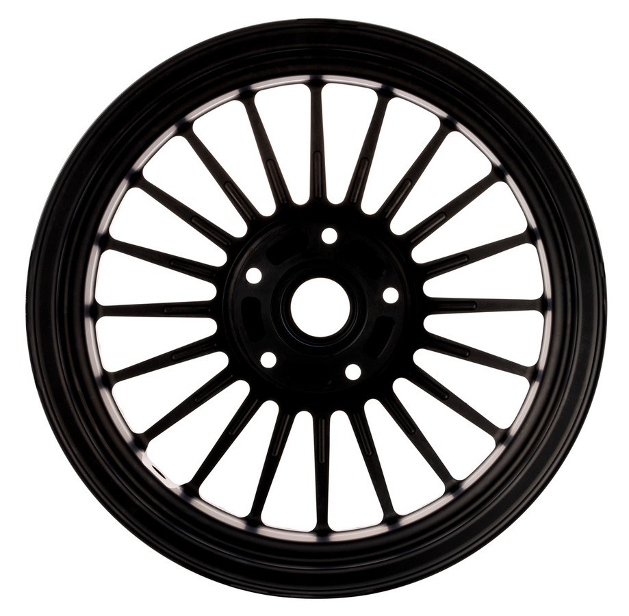 Cerchio Sport Classic anteriore/posteriore per Vespa GTS/GTS Super/GTV/GT/946 125-300ccm, nero opaco