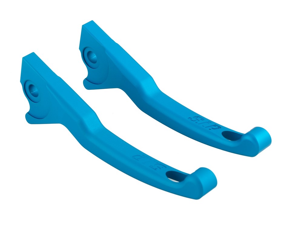 Set leve freno sportive Shorty per Vespa, destra e sinistra, blu opaco