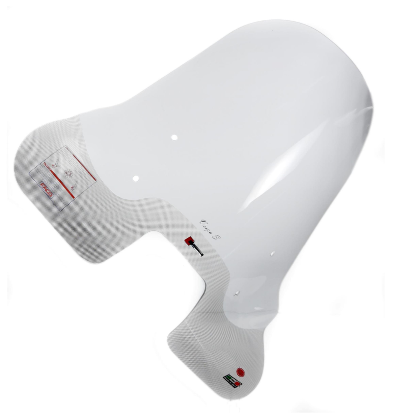 Parabrezza FACO alto per Vespa S 50-150ccm, trasparente