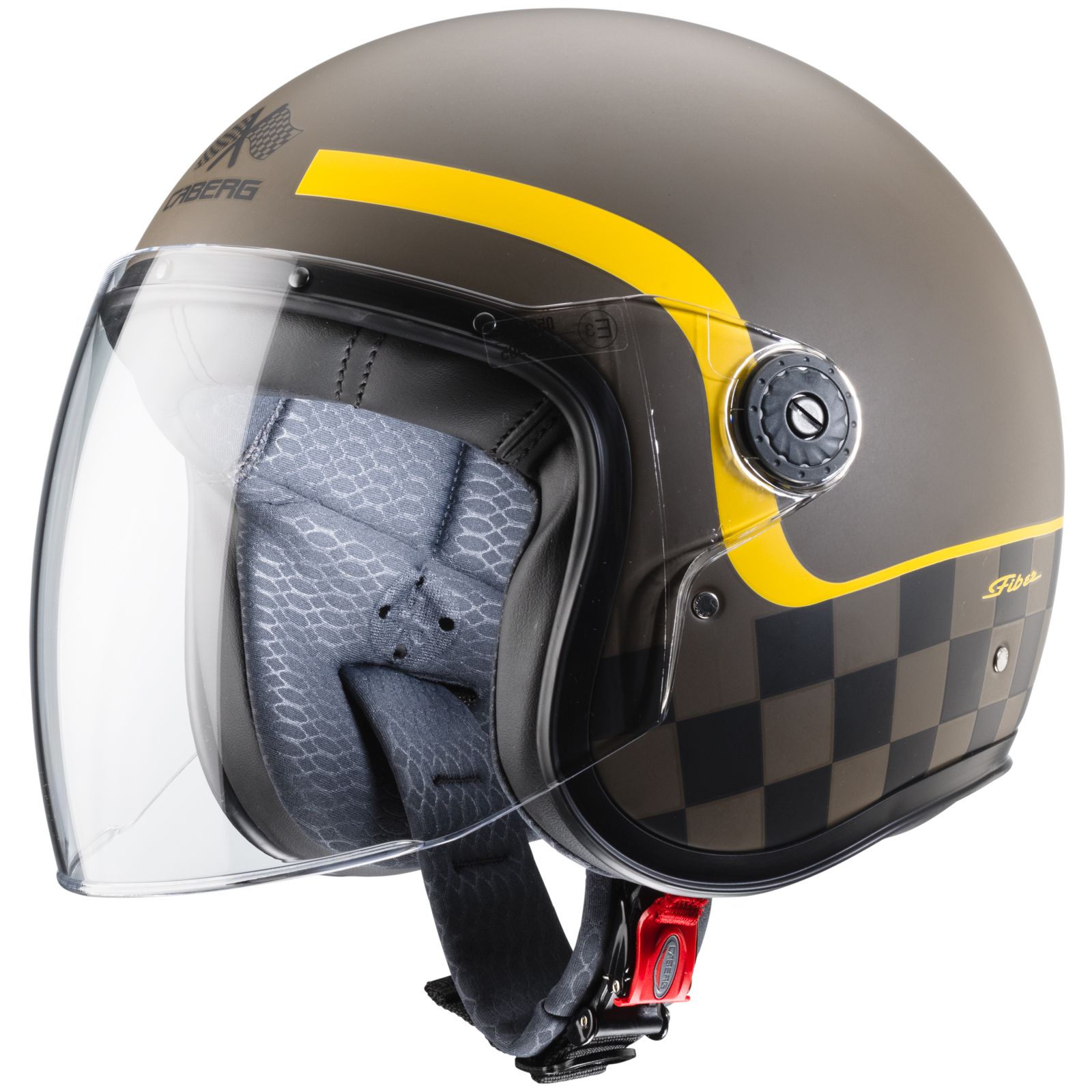 Casco Caberg Freeride Formula, marrone opaco/giallo senape