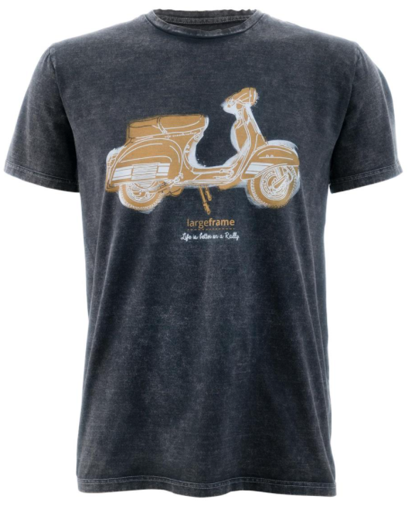 T-Shirt "Life is better on a Rally", nera stone washed