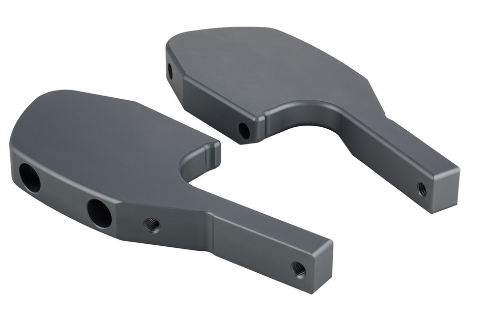 Adattatore poggiapiedi passeggero per Vespa GTS/​GTS Super/​GTV/​GT 60/​GT/​GT L 125-300ccm, grigio opaco