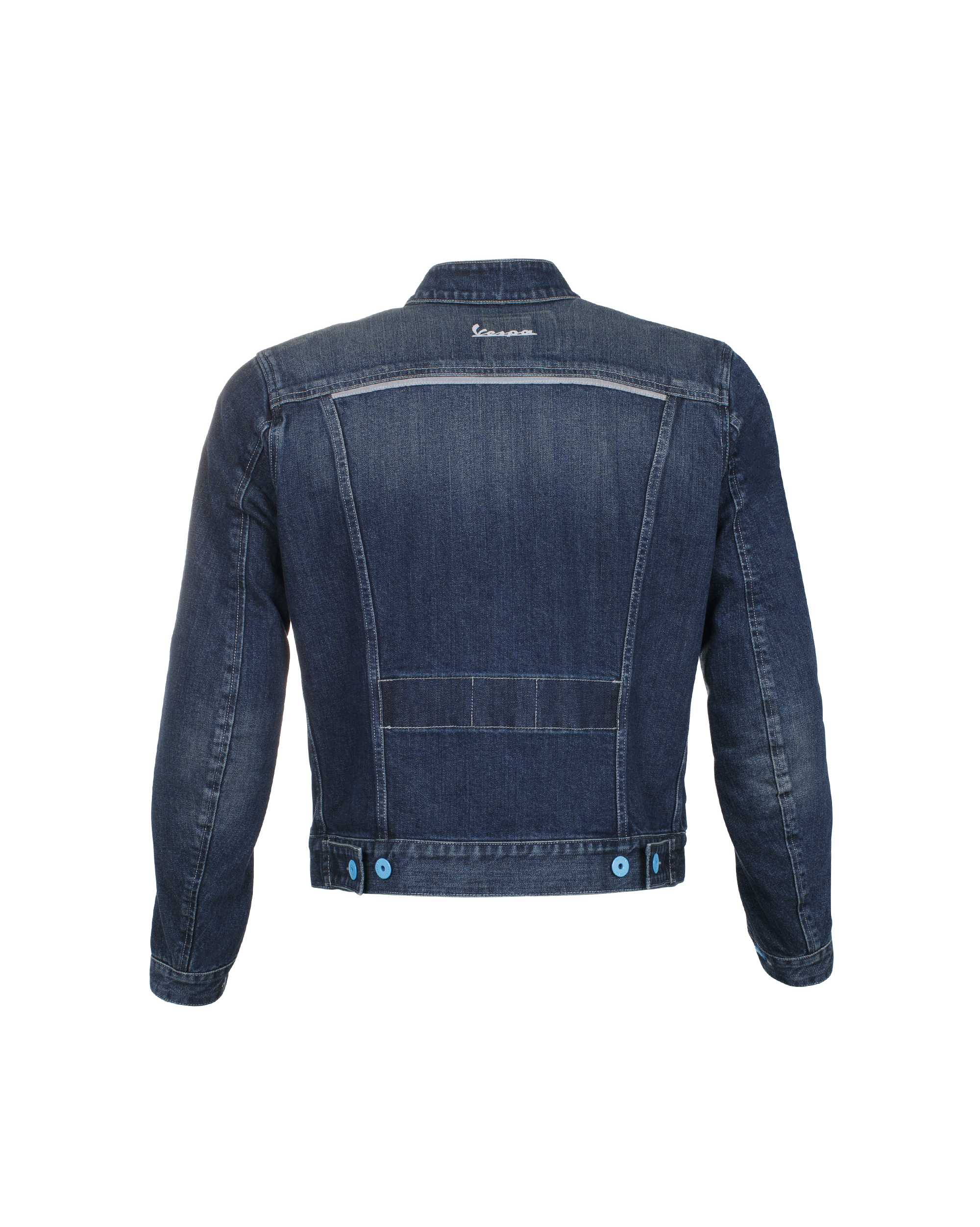 Giubbotto Vespa denim poliestere denim blu