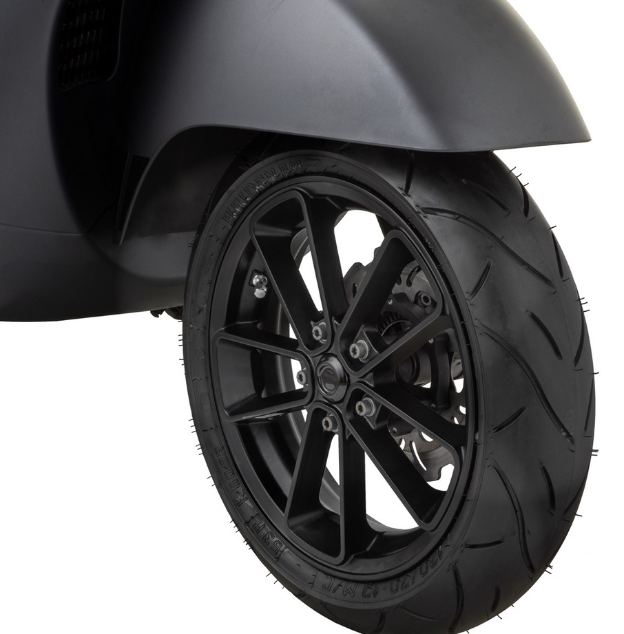 Cerchio anteriore/posteriore 13” per Vespa GTS/​GTS Super/​GTV/​GT 60/​GT/​GT L 125-300ccm, nero opaco