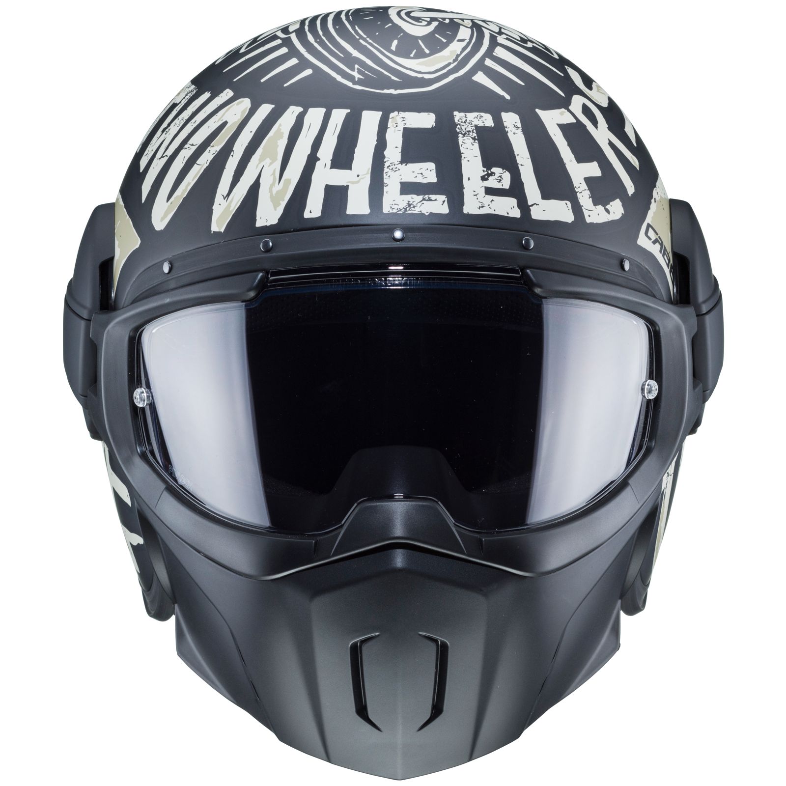 Caberg Casco Ghost Nuke, nero/grigio opaco