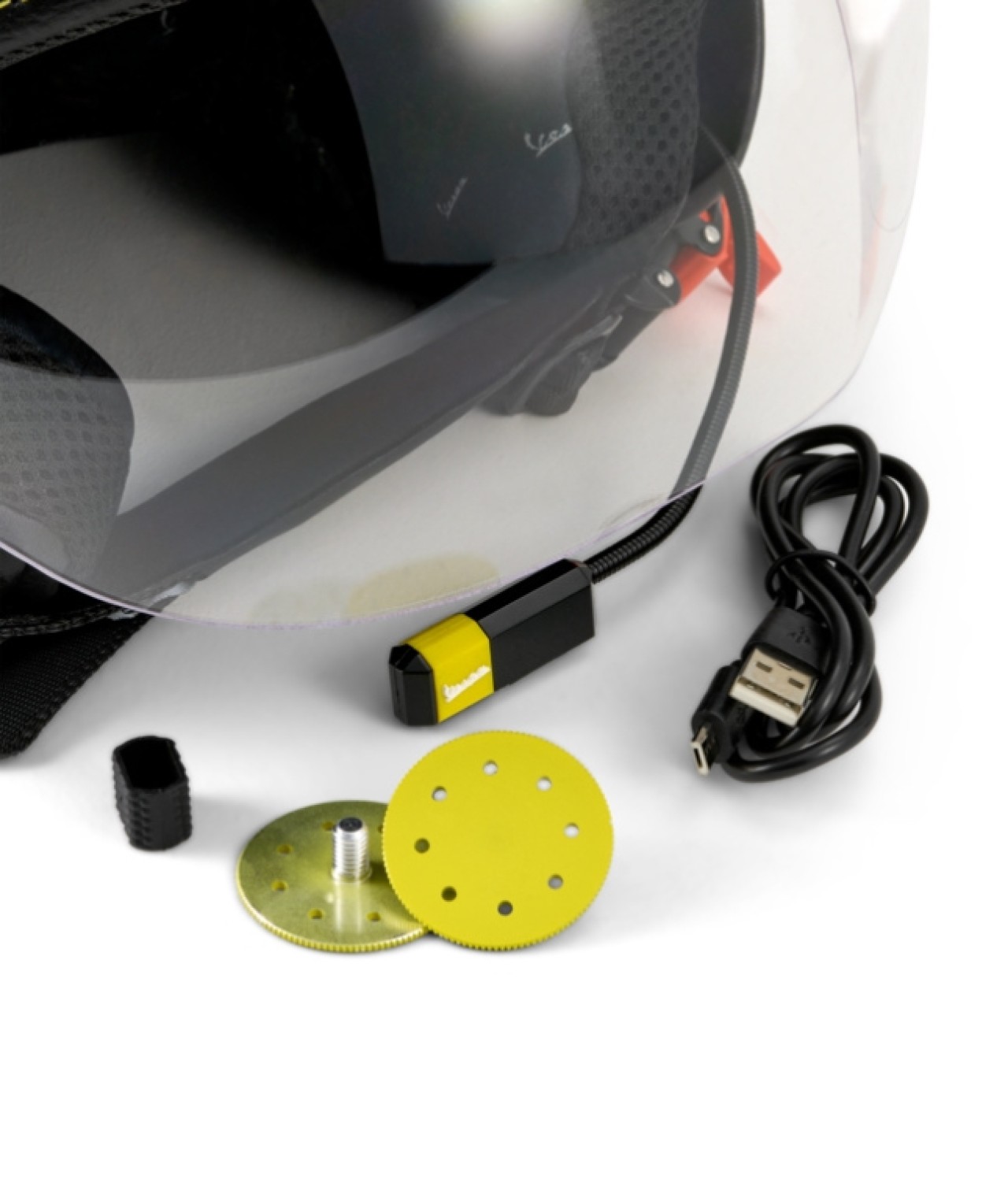 Vespa Jet Casco Visiera 4.0 Grigio Ottimista Matt - Bluetooth