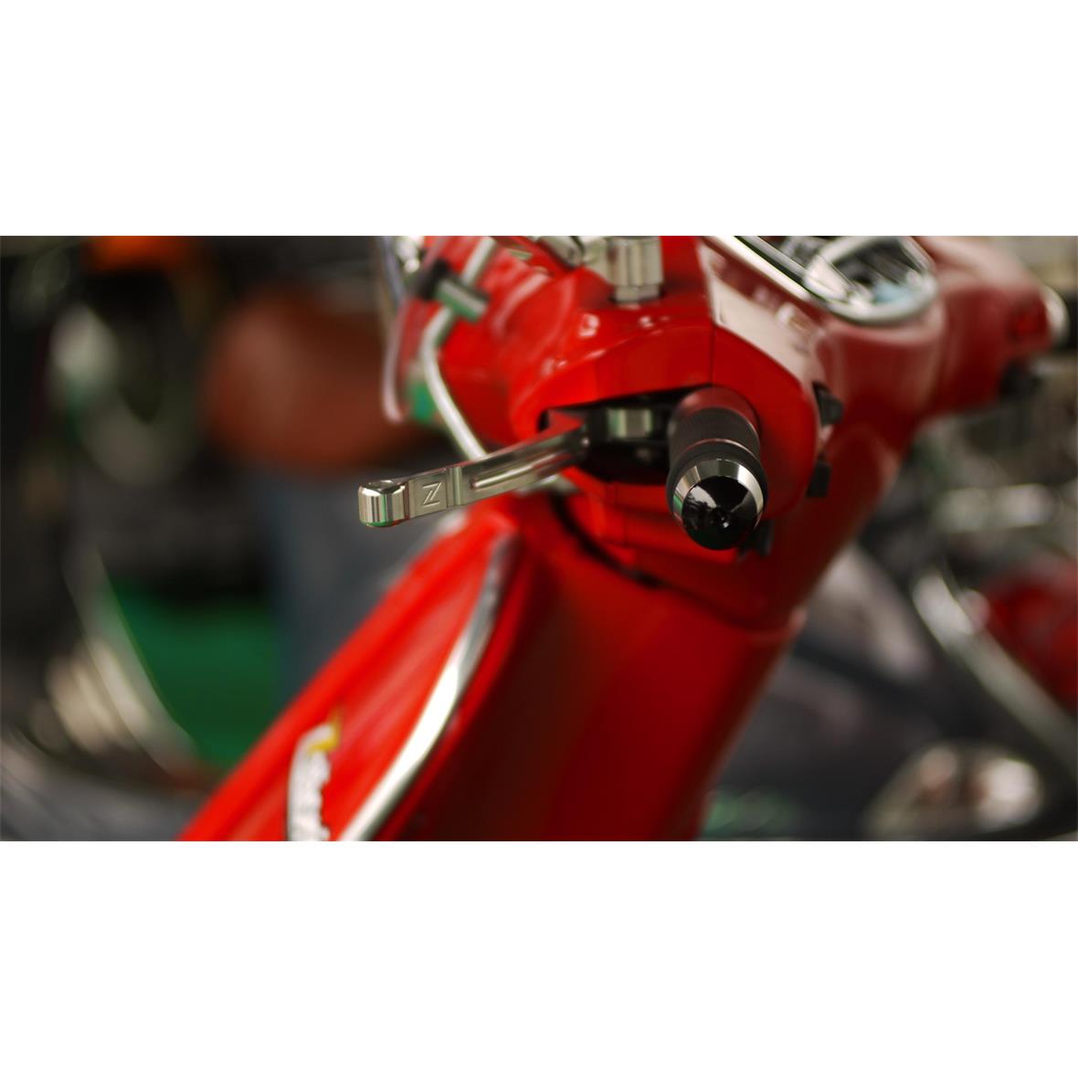 Set leve sportive argento freno Zelioni destra e sinistra per Vespa ET/​LX/​LXV/​S/​Primavera/​Sprint