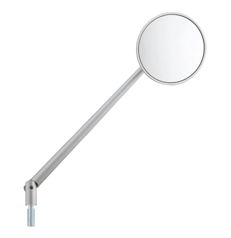 Specchio standard per Vespa, filettatura destra, argento opaco
