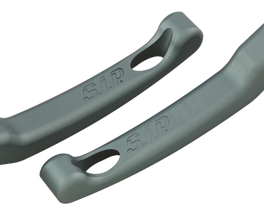 Set leve freno sportive Shorty per Vespa, destra e sinistra, grigio opaco