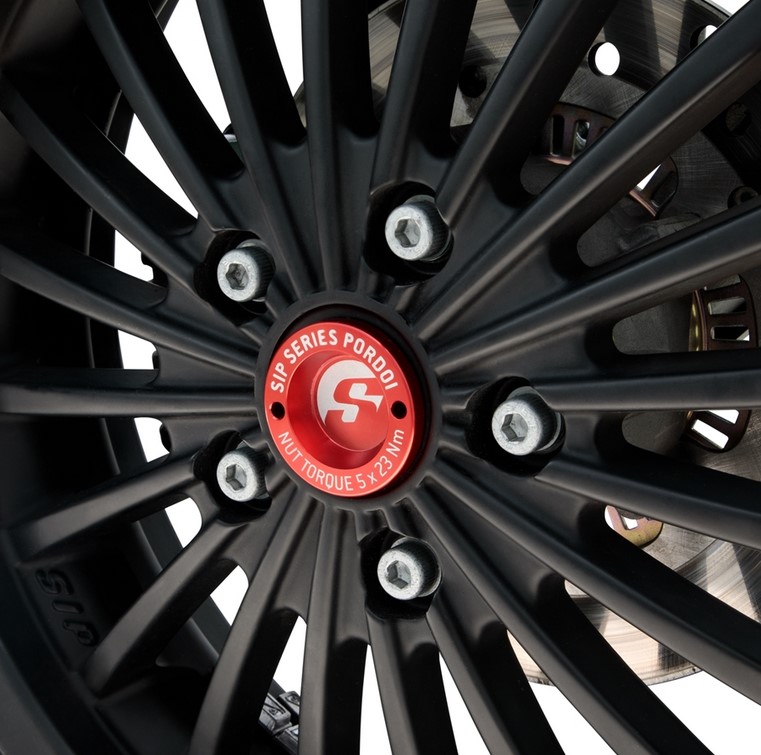Tappo parapolvere 13" cerchio anteriore per Vespa GTS/​GTS Super/​GTV/​GT 125-300ccm, rosso