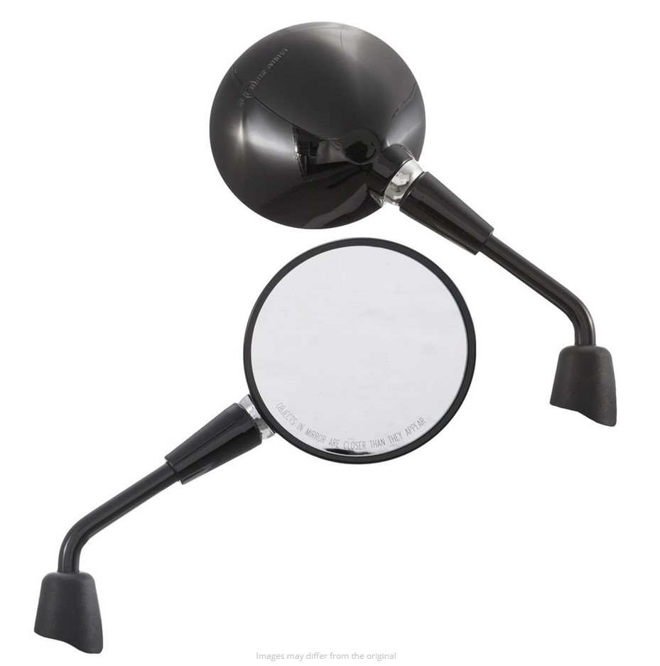 Specchio Shorty, nero lucido, destro e sinistro per Vespa Primavera / ​GTS HPE