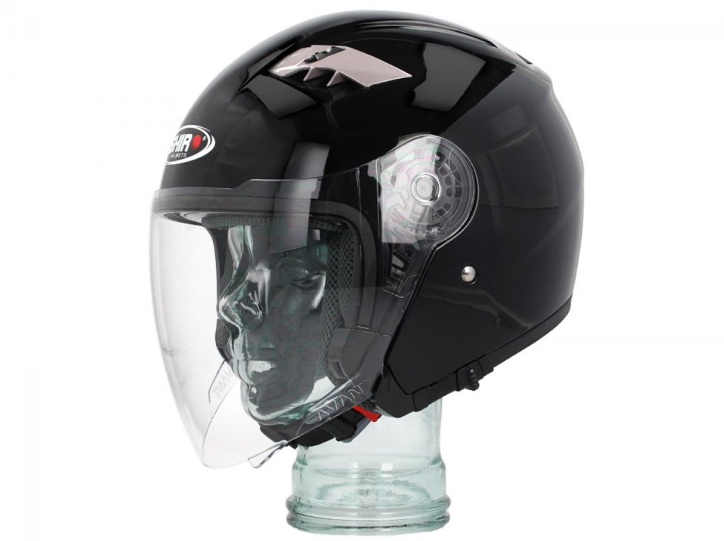 Casco modulare Shiro, SH414, sistema, nero