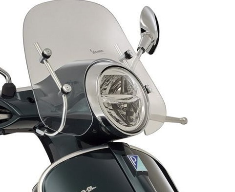 Anello fanale cornice faro Vespa GTS 2019 - Cromato