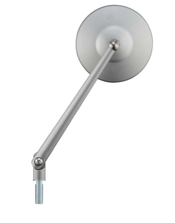 Specchio standard per Vespa, filettatura sinistra, argento opaco