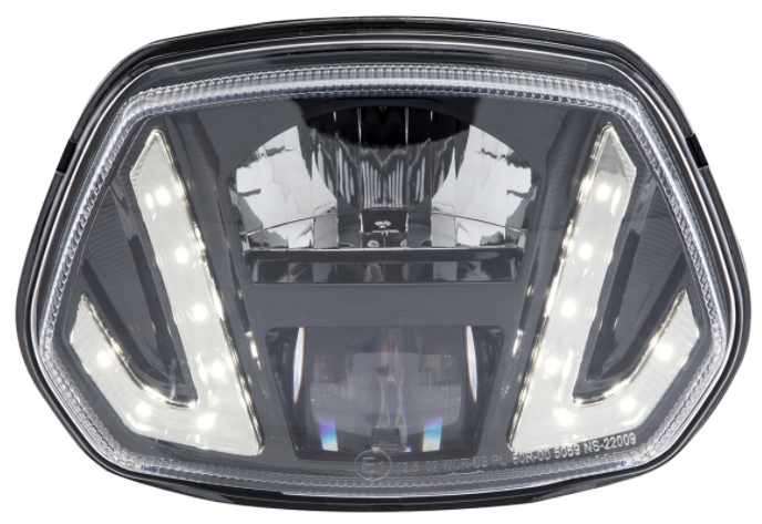 Faro anteriore LED "Black Edition" per Vespa Sprint 50-150ccm 2T/​4T ('13-'18)