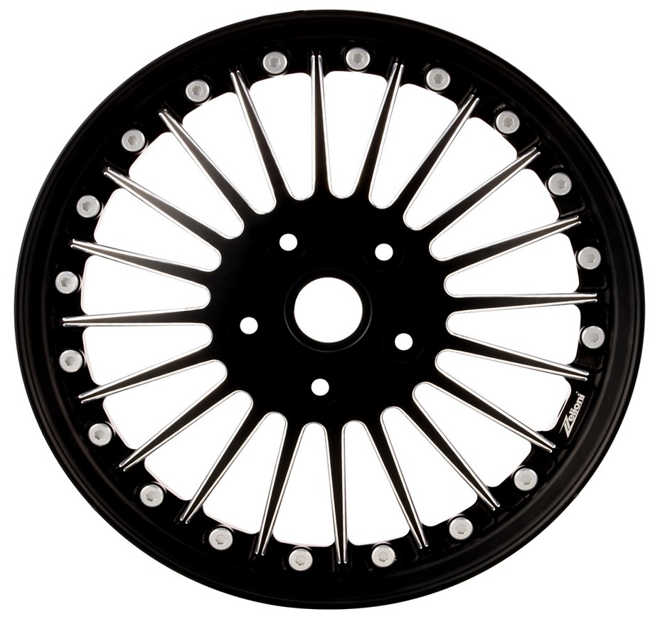 Cerchio Sport Classic anteriore/posteriore per Vespa GTS/GTS Super/GTV/GT/946 125-300ccm, nero opaco