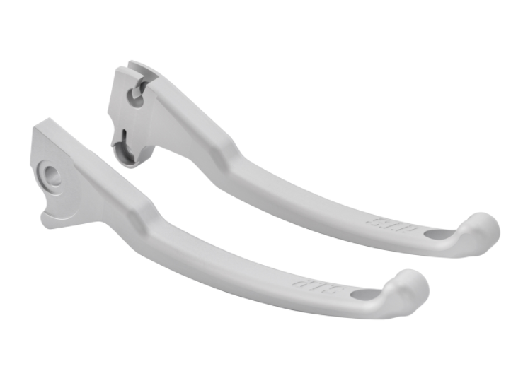Set leva freno sportivo sinistra/destra per Vespa LX/​LXV/​S/​Primavera/​Sprint 50-150ccm, argento opaco
