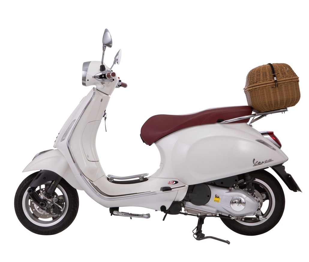 Kit cestino portabagagli classic per Vespa GTS/​GTV/GT60 125-300ccm, marrone