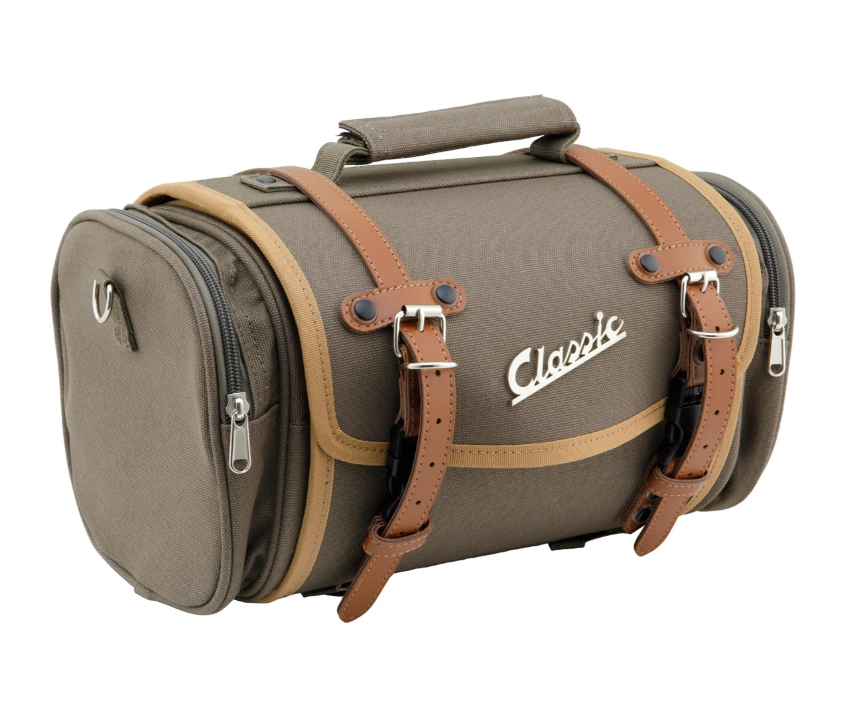 Borsa "Classic" piccola per Vespa, in tela, oliva