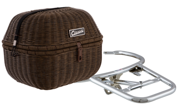 Cestino portapacchi Classic con portapacchi per Vespa Primavera/​Sprint 50-150ccm, testa di moro