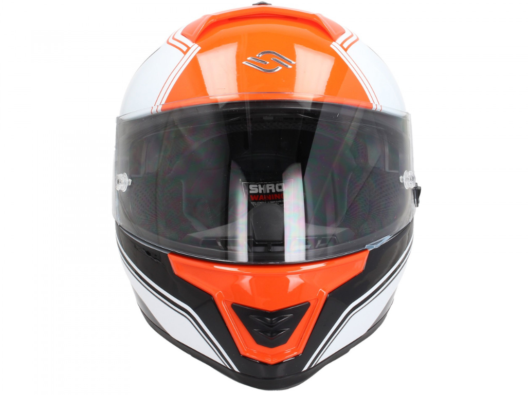 Casco integrale Shiro, SH351, fibra, F4, arancione