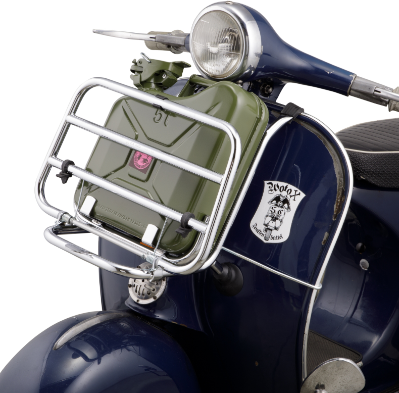 Portapacchi anteriore per Vespa PX 80-200cc, pieghevole, cromato