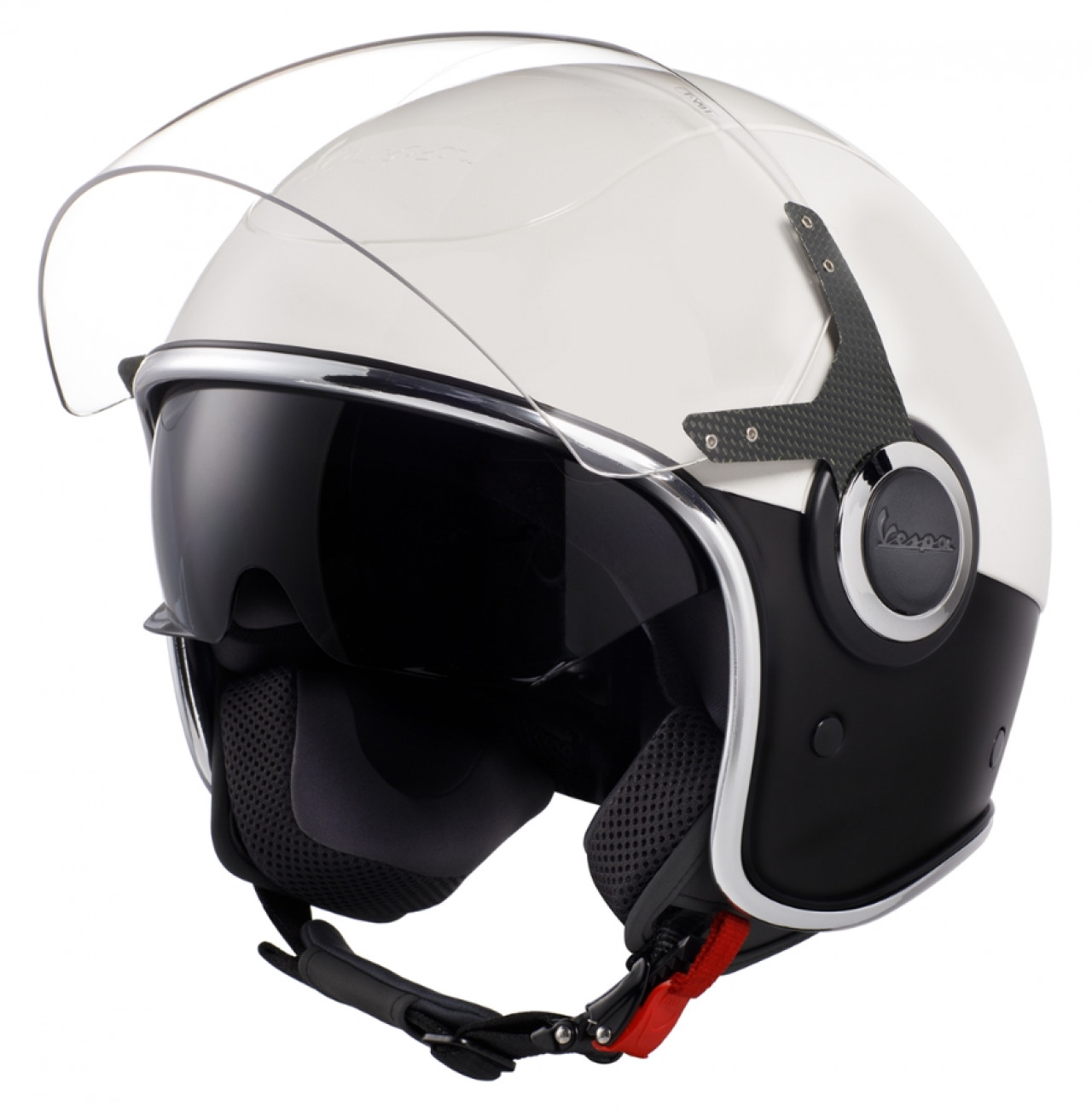 Casco Vespa VJ bianco / nero taglia M