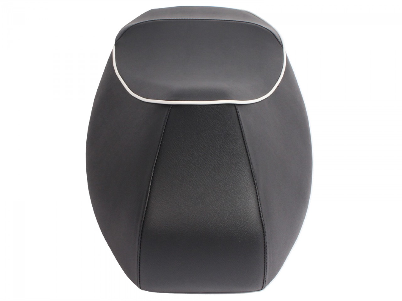 "Double Seat" Nero con profili bianchi per Vespa GTS