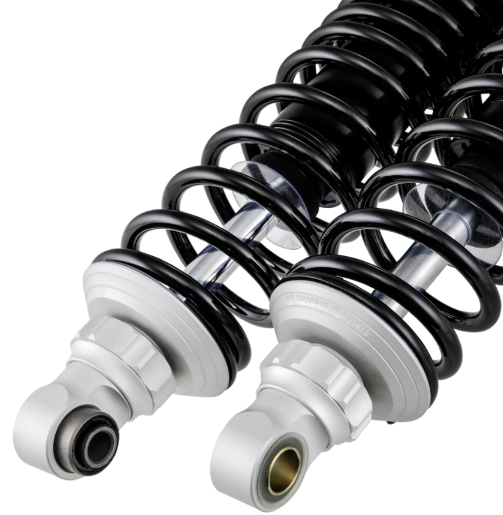 Ammortizzatore posteriore per Vespa GTS/GTS Super/GTV/GT 60/GT/GT L 125-300ccm, argento opaco