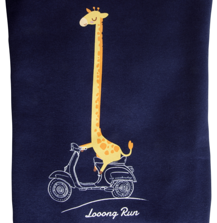 Felpa per bambini "Looong Run", blu