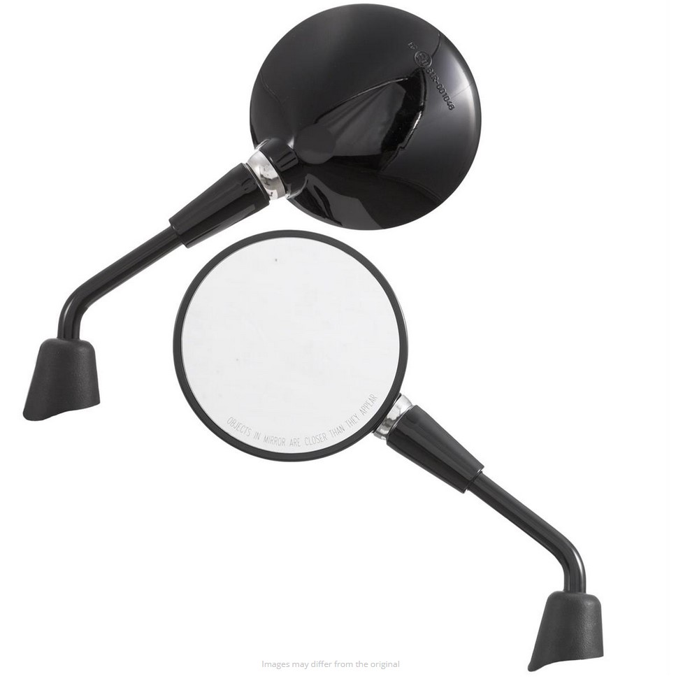 Specchio Shorty, nero lucido, destro e sinistro per Vespa Primavera / ​GTS HPE