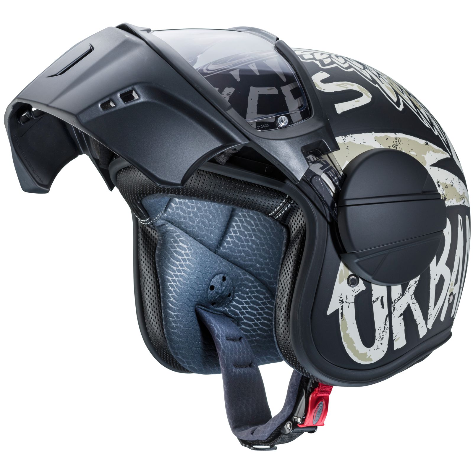 Caberg Casco Ghost Nuke, nero/grigio opaco