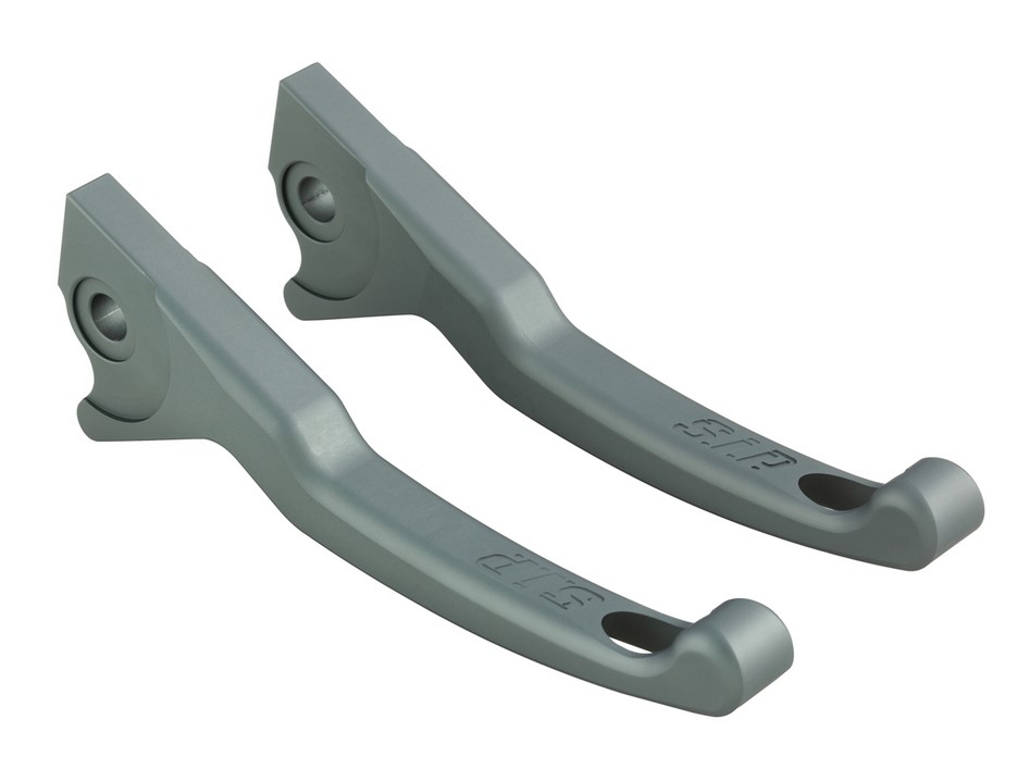 Set leve freno sportive Shorty per Vespa, destra e sinistra, grigio opaco