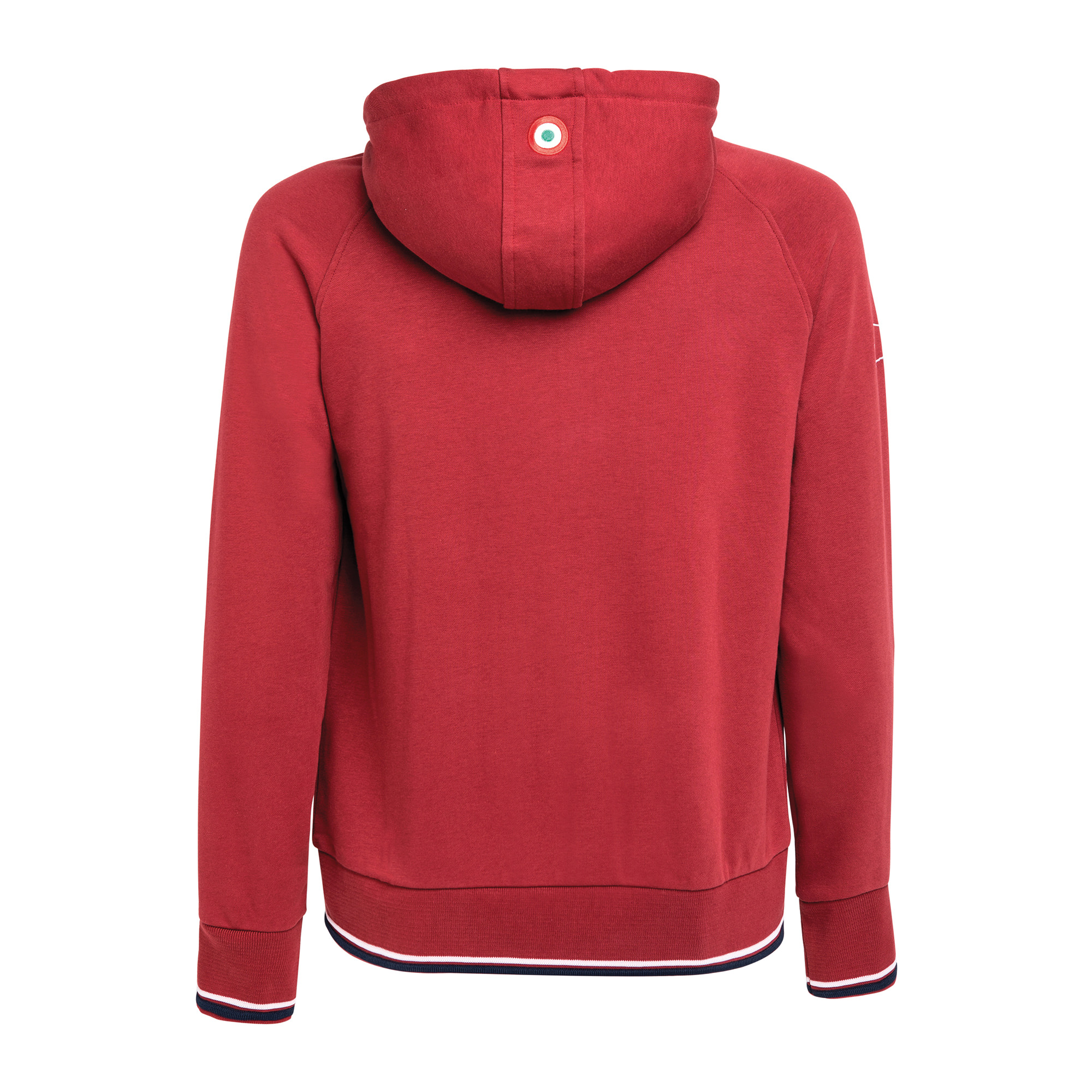 Felpa Vespa Giacca modernista in cotone da uomo rosso