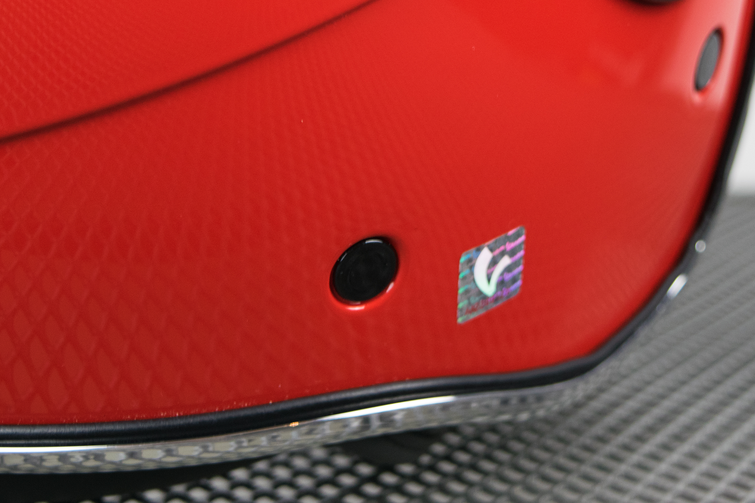 Casco Vespa Jet VJ rosso