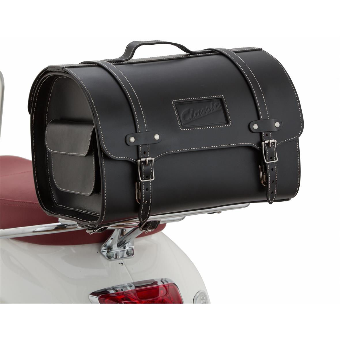 Custodia in pelle "Classic" per Vespa - nera