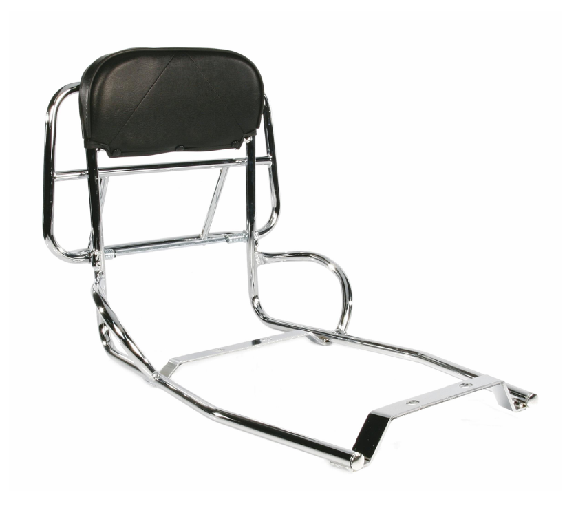 Portapacchi posteriore per Vespa PX 80-200cc, pieghevole, cromato