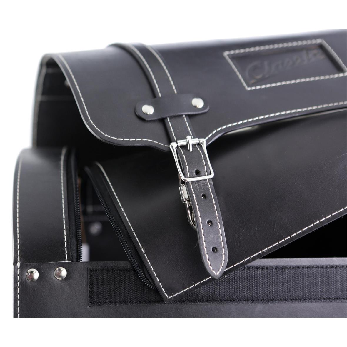 Custodia in pelle "Classic" per Vespa - nera