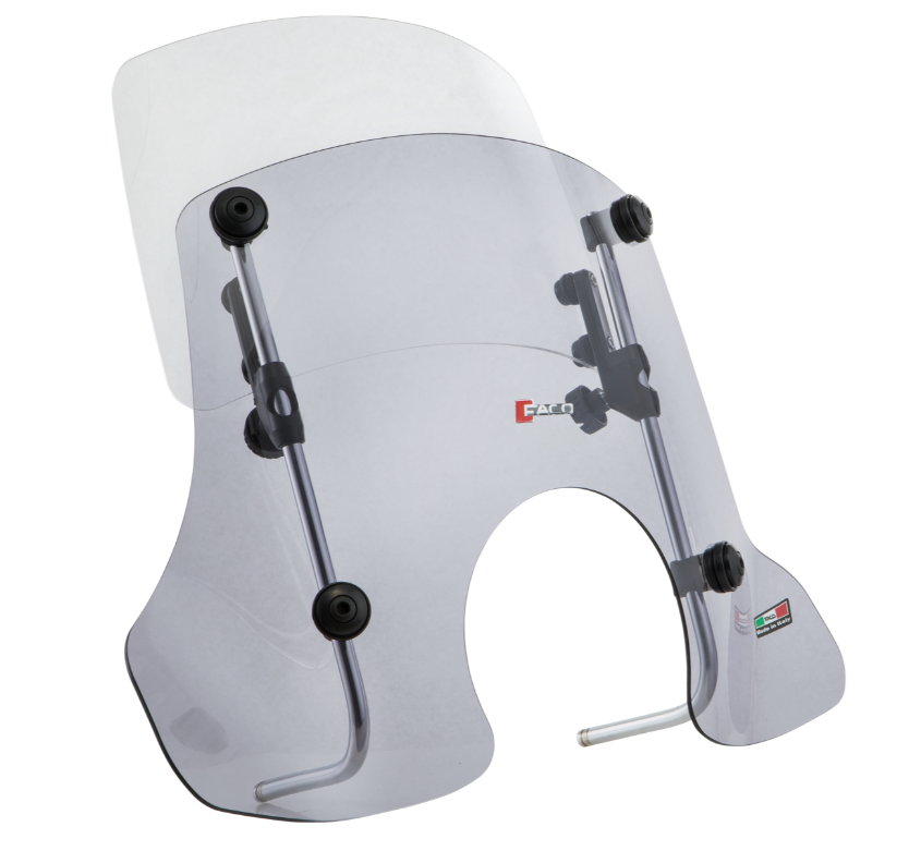 Parabrezza FACO "Twin-Screen" per Vespa PX 80-200cc, colorato