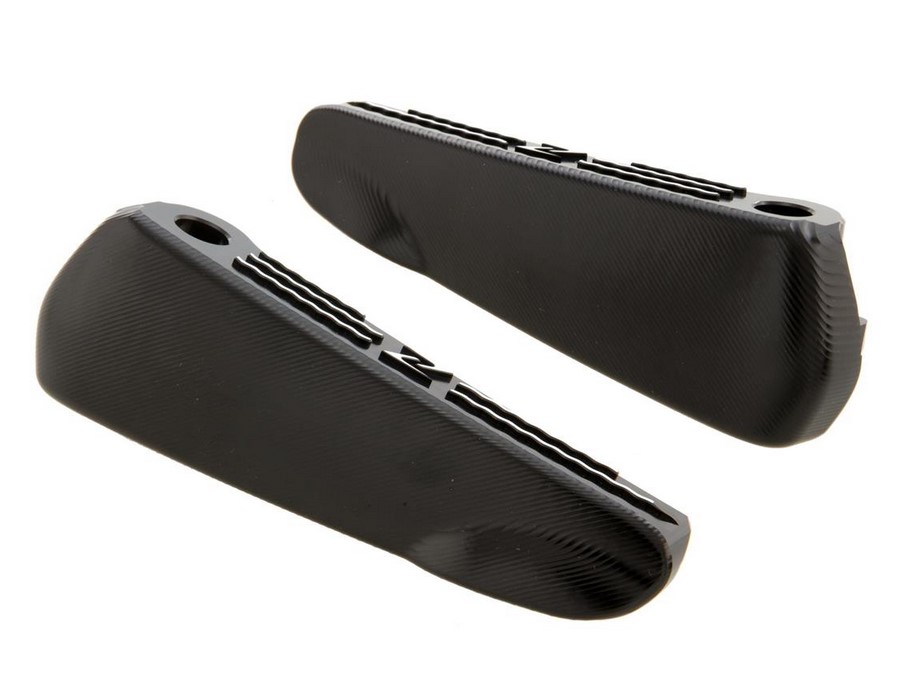 Poggiapiedi, destro e sinistro per Vespa GTS/​GTS Super/​GTV/​GT 60/​GT/​GT L 125-300ccm, nero
