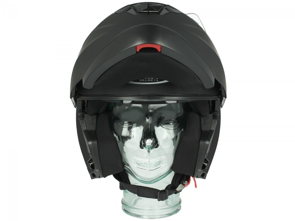 Casco Shiro flip-up, SH507, nero opaco