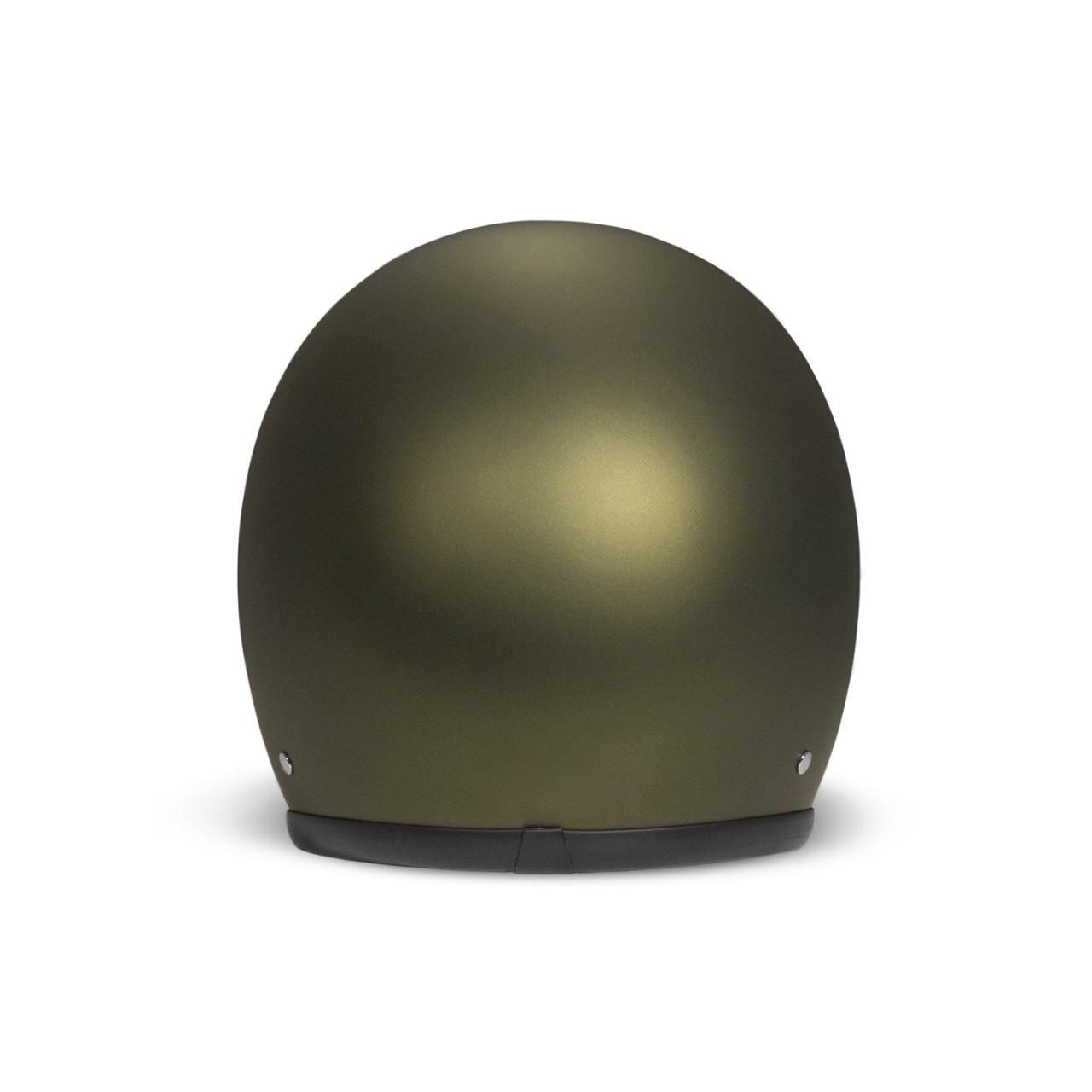 Casco jet DMD Retro, verde opaco, Olive Gold, fibra di vetro, ECE 22.06
