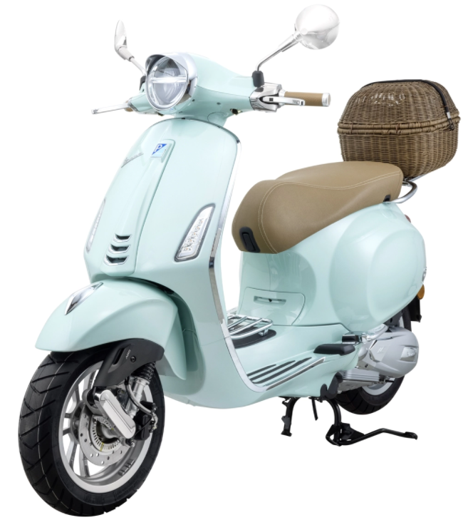Cestino portapacchi Classic con portapacchi per Vespa Primavera/​Sprint 50-150ccm, testa di moro