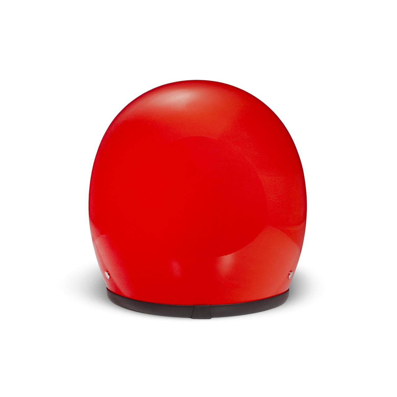 Casco jet DMD Retro, rosso lucido, fibra di vetro, ECE 22.06