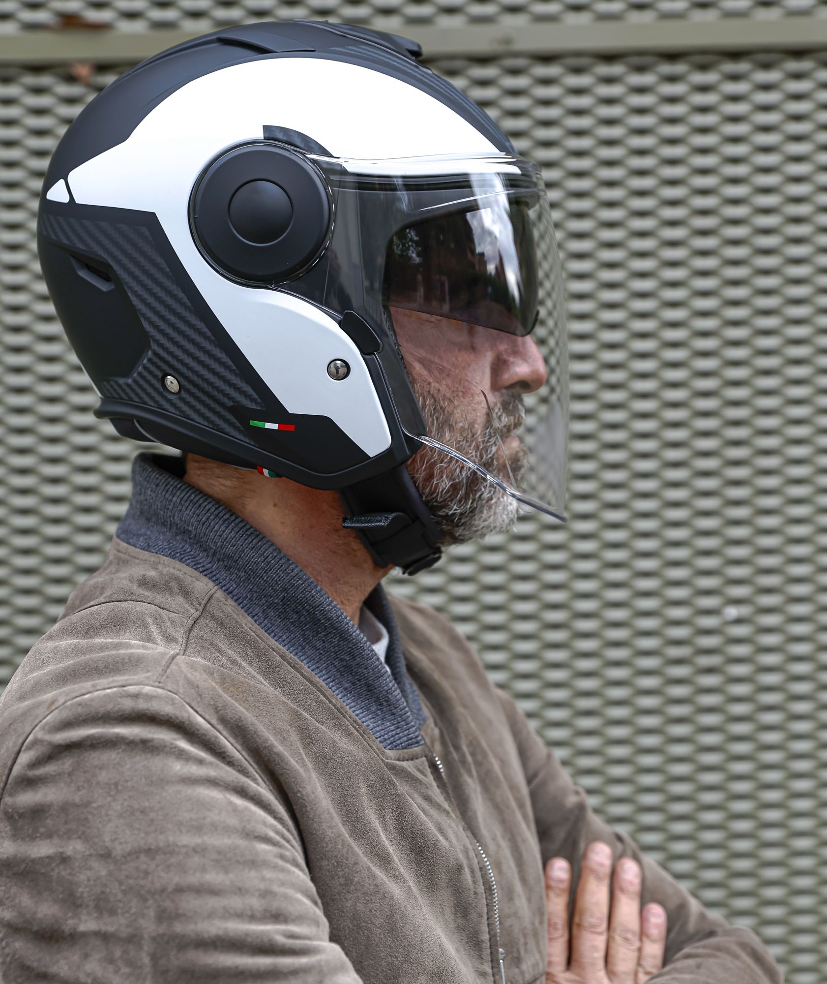 Casco Caberg Soho Milano nero/bianco opaco