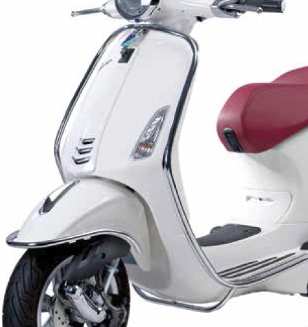 Barra di protezione anteriore Vespa Primavera / Sprint / Elettrica - cromata