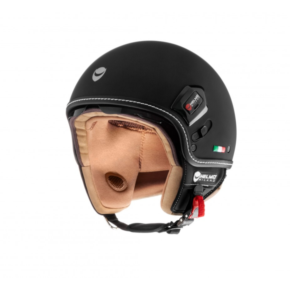 Helmo Milano Demi Jet, Puro Premium, nero opaco