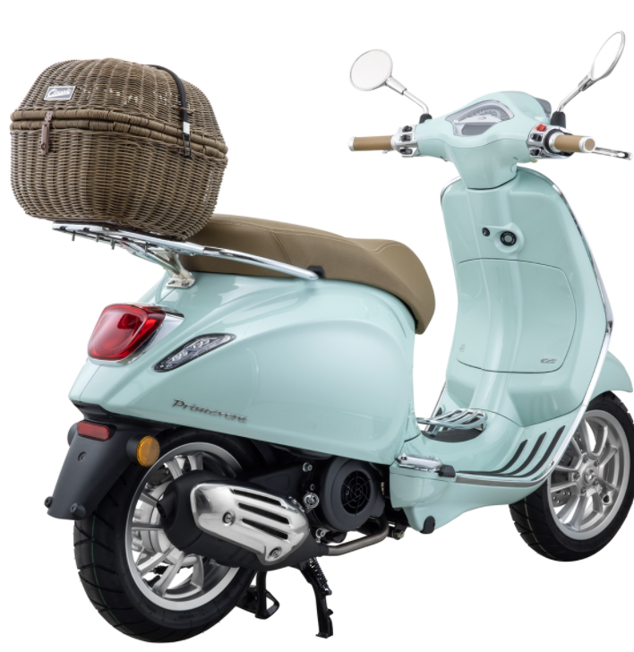 Cestino portapacchi Classic con portapacchi per Vespa Primavera/​Sprint 50-150ccm, testa di moro