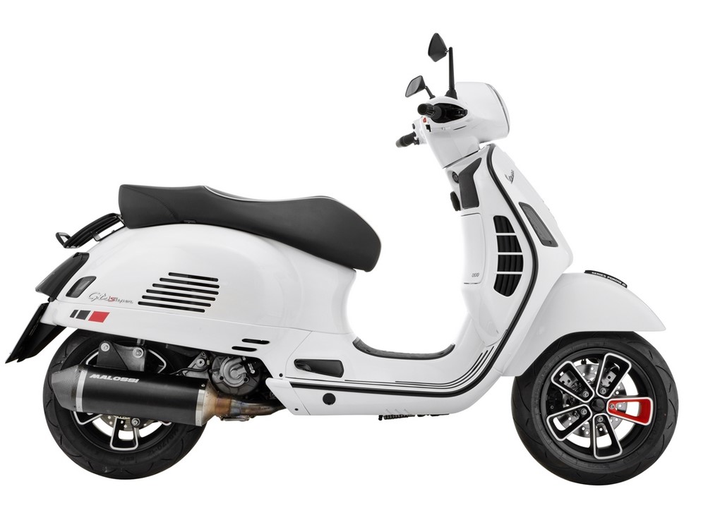 Portapacchi posteriore anni '70 per Vespa GTS /​ GTS Super HPE 125-300 ('19-), nero opaco