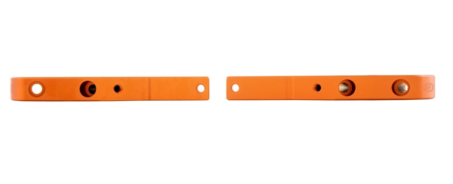 Adattatore poggiapiedi passeggero per Vespa GTS/​GTS Super/​GTV/​GT 60/​GT/​GT L 125-300ccm, arancione opaco